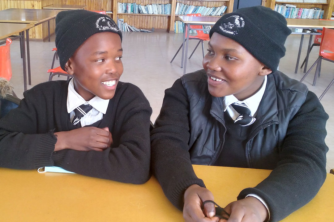Pupils at the Masianokeng High School. Credit: Monyane Khau.