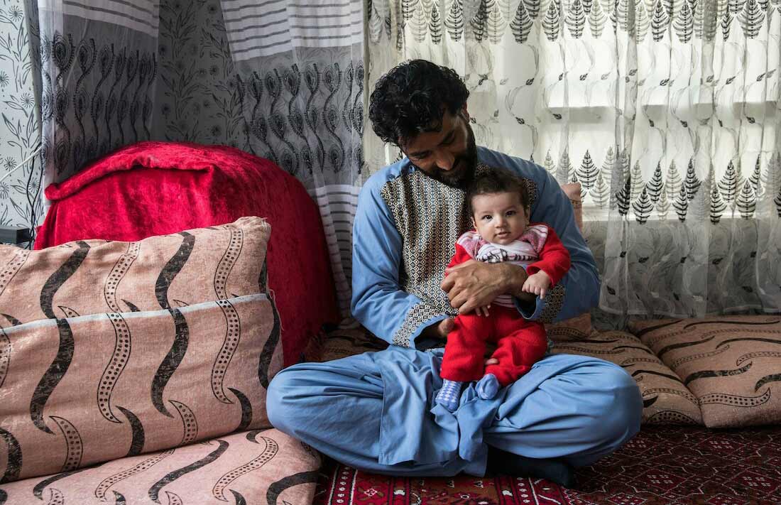 A father and child in Kabul, Afghanistan. Credit: Gavi/2023/Oriane Zerah.