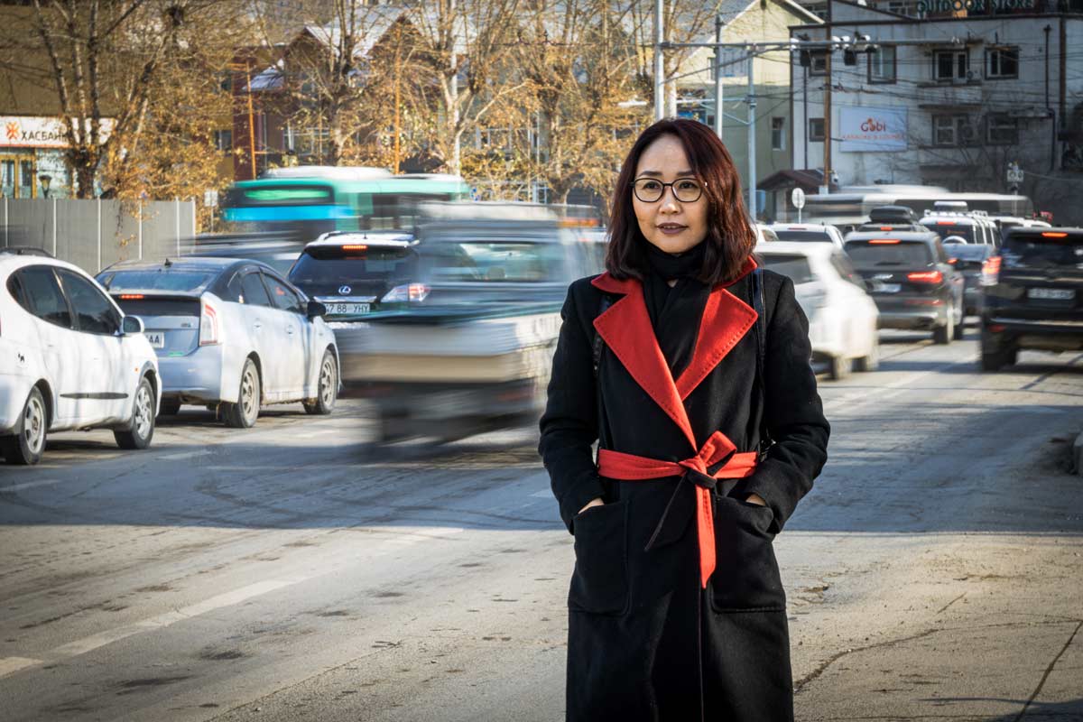 Ainagul Samenbek, mother and cervical cancer survivor. Her personal battle with cervical cancer began two years ago when she was diagnosed with stage 2b cervical cancer.