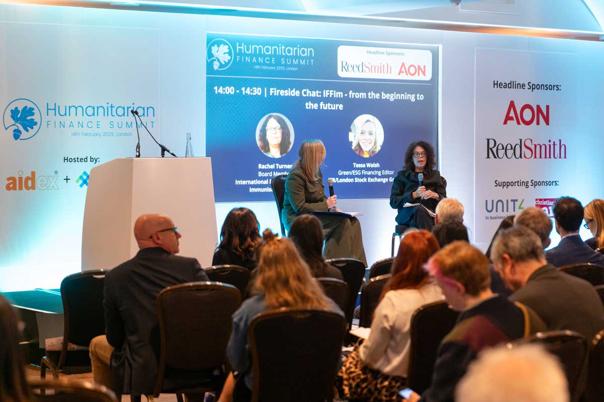 Rachel Turner at the Humanitarian Finance Summit